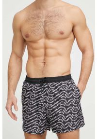 Karl Lagerfeld szorty kąpielowe kolor czarny. Kolor: czarny. Materiał: tkanina