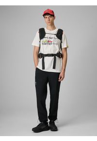 4f - 4F T-shirt regular z nadrukiem męski - biały XL. Okazja: na co dzień. Kolor: biały. Materiał: dzianina, bawełna, materiał. Wzór: nadruk. Styl: casual, klasyczny #2