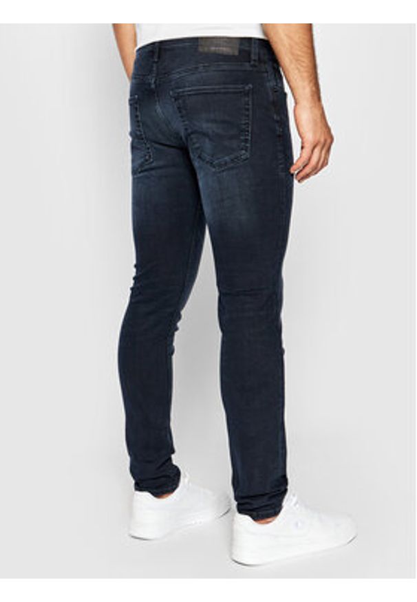 Jack & Jones - Jack&Jones Jeansy Liam Original Agi 12166852 Granatowy Skinny Fit. Kolor: niebieski