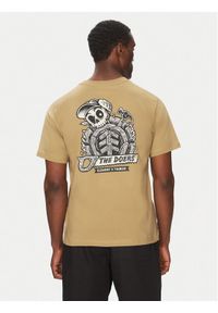 Element T-Shirt ELYZT00519 Khaki Regular Fit. Kolor: brązowy. Materiał: bawełna