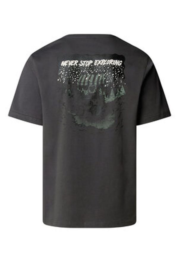 The North Face T-Shirt Powder Days NF0A8E4D Szary Relaxed Fit. Kolor: szary. Materiał: bawełna