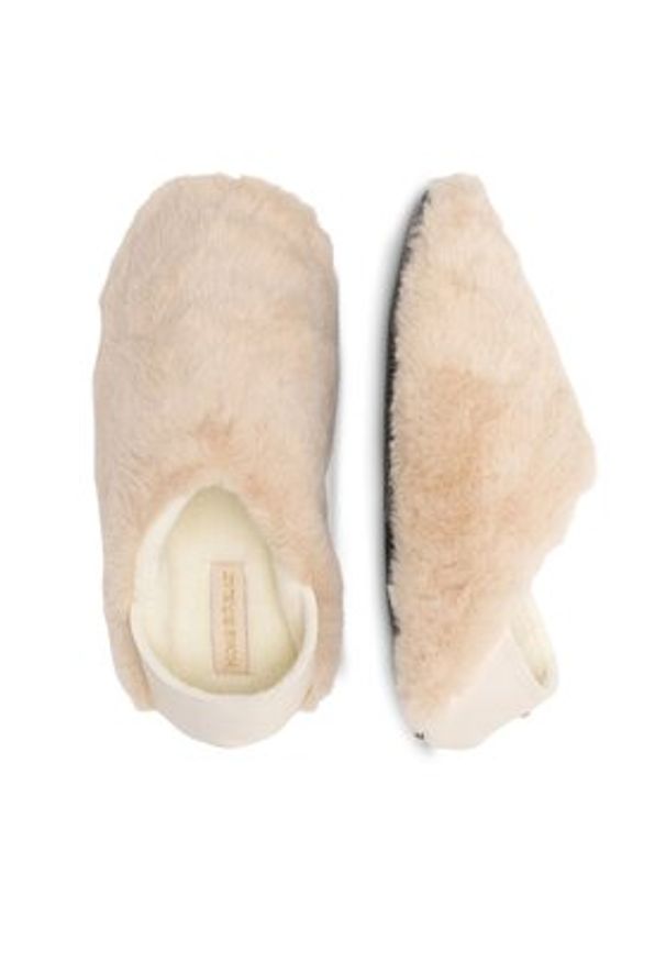 Home & Relax Kapcie P3194806 Écru. Materiał: materiał