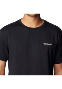 columbia - T-Shirt Z Krótkim Rękawem Columbia Csc Basic Logo™ Dorosłych. Kolor: czarny. Długość rękawa: krótki rękaw. Długość: krótkie