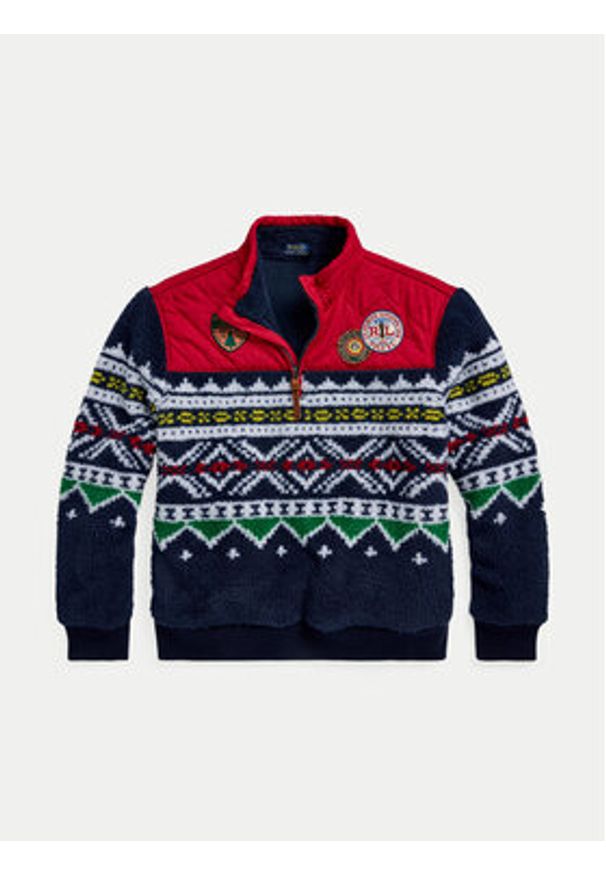 Polo Ralph Lauren Bluza 710950766001 Granatowy Regular Fit. Typ kołnierza: polo. Kolor: niebieski. Materiał: syntetyk