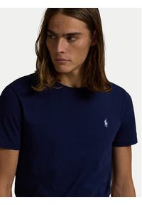 Polo Ralph Lauren T-Shirt 710671438404 Granatowy Slim Fit. Typ kołnierza: polo. Kolor: niebieski. Materiał: bawełna