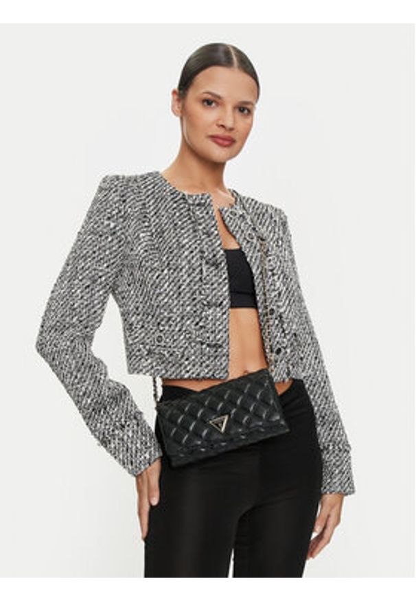 Guess Torebka Giully (QG) Mini-Bags HWQG87 48750 Czarny. Kolor: czarny. Materiał: skórzane