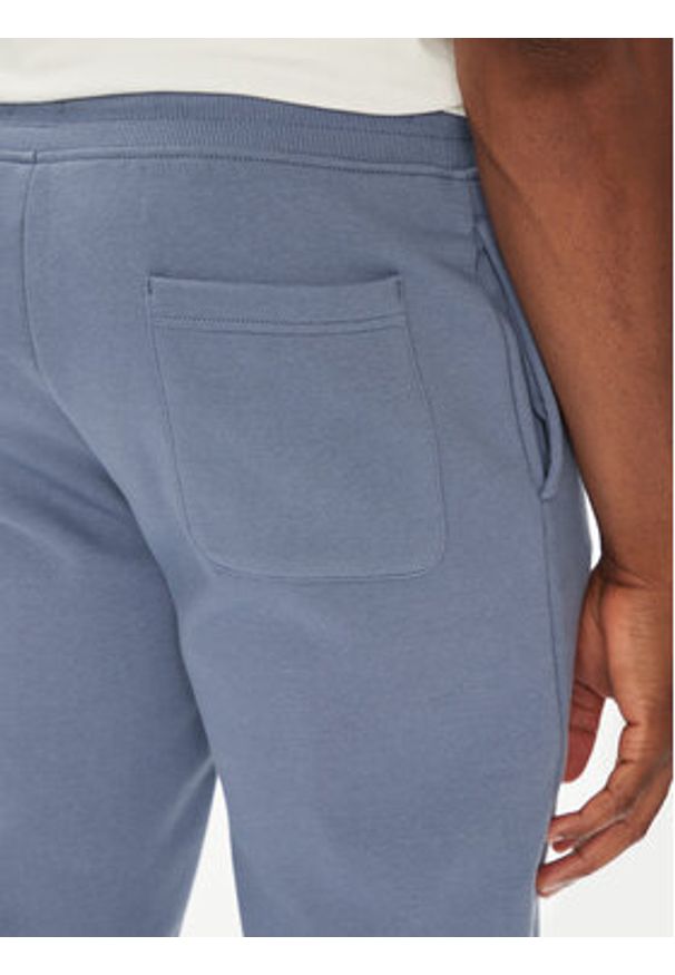 Tommy Jeans Spodnie dresowe Flag DM0DM20473 Niebieski Slim Fit. Kolor: niebieski. Materiał: bawełna