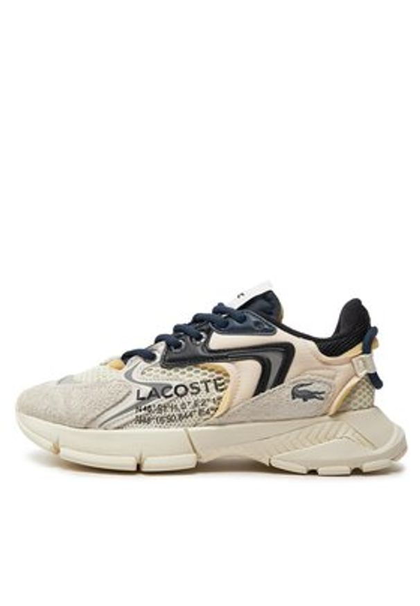 Lacoste Sneakersy L003 745SFA0001 Écru. Materiał: mesh, materiał