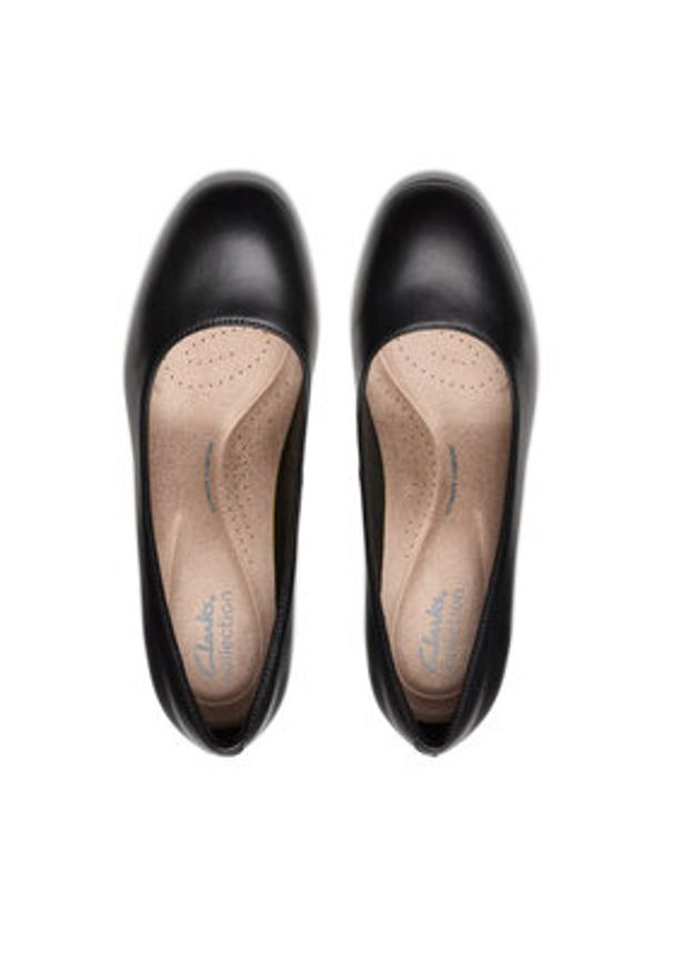 Clarks Półbuty Olivette Pearl 26180043 Czarny. Kolor: czarny. Materiał: skóra