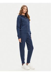 Guess Bluza W5YQ05 KBYE2 Granatowy Regular Fit. Kolor: niebieski. Materiał: syntetyk, wiskoza #4