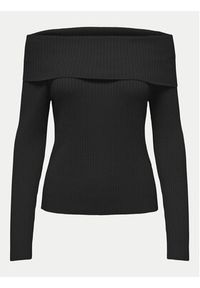 only - ONLY Sweter Katia 15311830 Czarny Regular Fit. Kolor: czarny. Materiał: syntetyk #7