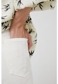 Answear Lab jeansy damskie kolor biały high waist. Stan: podwyższony. Kolor: biały. Styl: wakacyjny #4