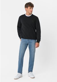 Volcano - Jasnoniebieskie spodnie jeansowe, Straight Leg, D-JACOB. Okazja: na co dzień. Kolor: niebieski. Styl: klasyczny, casual