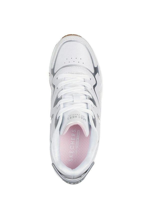 skechers - Buty sportowe dla dzieci Skechers Uno Gen1 wavy Shimmer. Kolor: biały. Materiał: syntetyk, materiał