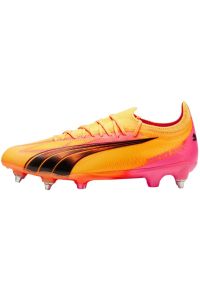 Buty piłkarskie Puma Ultra Ultimate MxSG M 107747 03 pomarańczowe. Kolor: pomarańczowy. Materiał: materiał. Szerokość cholewki: normalna. Sport: piłka nożna #1