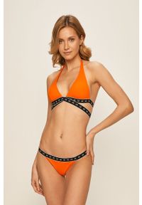 Calvin Klein - Figi kąpielowe. Kolor: pomarańczowy. Materiał: poliester, materiał, poliamid, elastan. Wzór: gładki #2