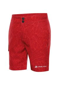 ALPINE PRO - Wodoodporne Szorty Alpine Pro Denielo 128-134. Kolor: zielony. Długość: krótkie. Wzór: nadruk. Sezon: lato
