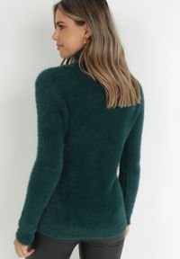 Born2be - Ciemnozielony Golf Wełniany Karle. Typ kołnierza: golf. Kolor: zielony. Materiał: wełna. Długość rękawa: długi rękaw. Długość: długie. Wzór: jednolity. Styl: klasyczny #6