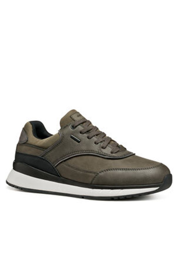 Geox Sneakersy U Branthon B Abx U56M6A 0EKBU C3009 Khaki. Kolor: brązowy. Materiał: skóra