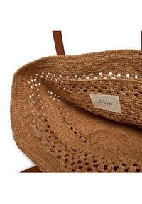 Manebi Torebka Handcrafted Raffia Basket Bag Weaving V 2.2 CK Brązowy. Kolor: brązowy #4