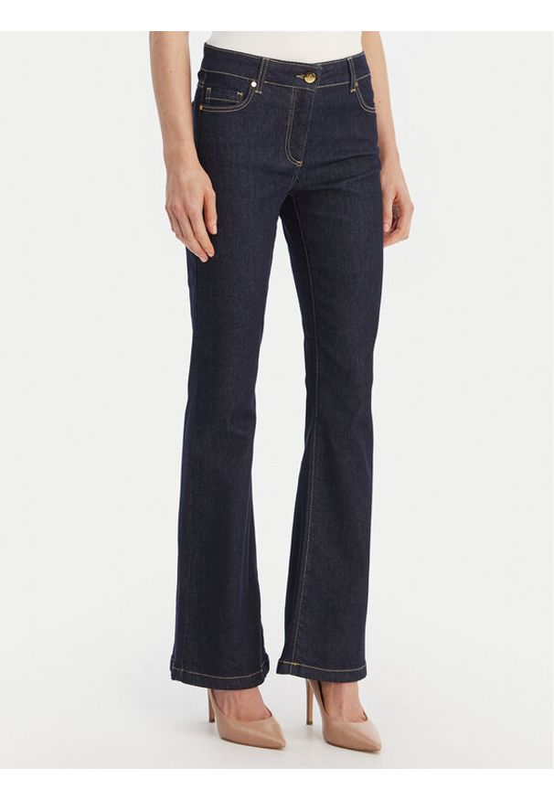 Luisa Spagnoli Jeansy Aggettivo 542845 Granatowy Flare Fit. Kolor: niebieski