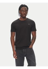 Emporio Armani T-Shirt EM000574 AF12331 UC001 Czarny Regular Fit. Kolor: czarny. Materiał: bawełna