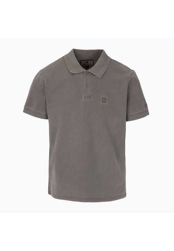 PITBULL - Koszulka polo męska Pitbull Washed Polo. Typ kołnierza: polo. Kolor: brązowy