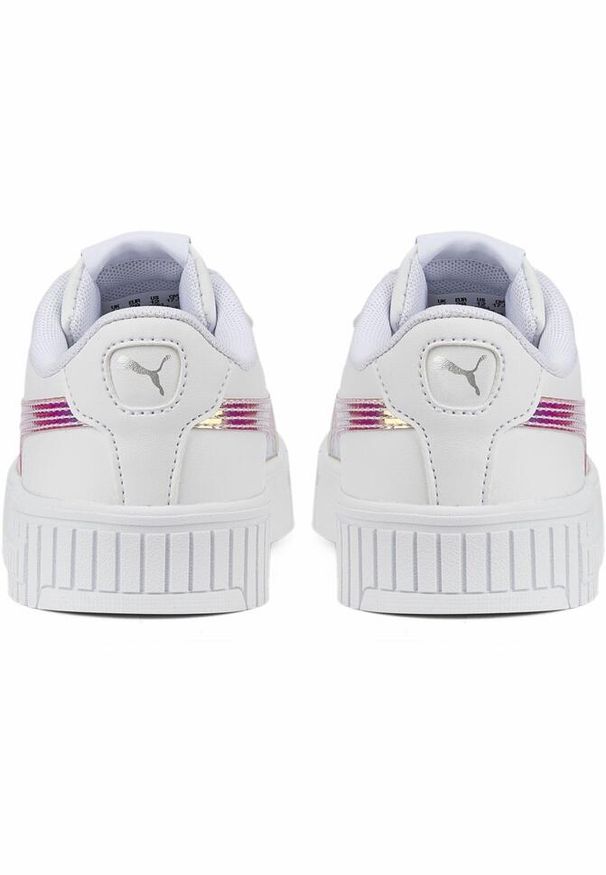 Puma - Dziecięce sneakersy Carina 2.0 Holo PUMA White Silver Gray. Okazja: na plażę. Kolor: biały, wielokolorowy, szary. Sezon: lato