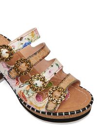 Laura Vita Klapki Naomio 10 Beżowy. Kolor: beżowy. Materiał: skóra #5