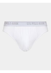 U.S. Polo Assn. Komplet 3 par slipów 83057 Biały. Kolor: biały. Materiał: bawełna #4