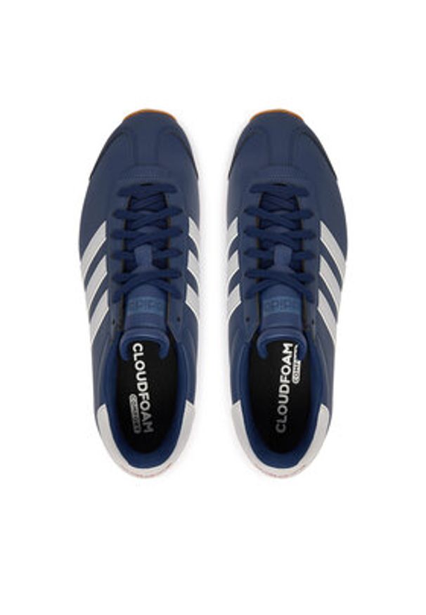 Adidas - adidas Sneakersy Runvista HQ2316 Granatowy. Kolor: niebieski. Materiał: skóra