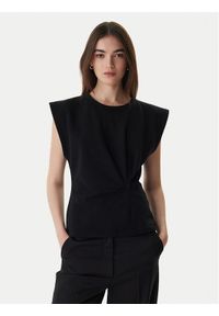 BOSS T-Shirt 50554276 Czarny Regular Fit. Kolor: czarny. Materiał: bawełna #1