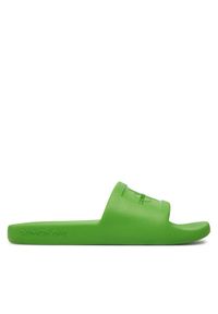 Calvin Klein Jeans Klapki Slide Monogram Debossed Eva YW0YW00102 Zielony. Kolor: zielony #1