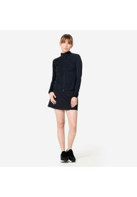 Decathlon - Bluza damska Domyos Gym & Pilates rozpinana. Kolor: czarny. Materiał: materiał, poliamid, elastan. Sport: joga i pilates