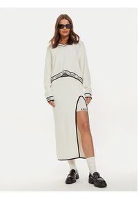 Liu Jo Sport Spódnica midi TF4053 MS59L Écru Regular Fit. Materiał: syntetyk. Styl: sportowy #4