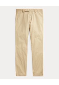 Ralph Lauren - RALPH LAUREN - Beżowe spodnie Chino Slim. Okazja: na co dzień. Kolor: beżowy. Materiał: bawełna, elastan, materiał. Wzór: aplikacja. Styl: klasyczny, casual, elegancki #2