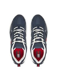 Tommy Jeans Sneakersy Tjm Runner Leather EM0EM01621 Granatowy. Kolor: niebieski. Materiał: skóra #2