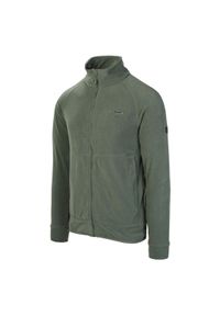 Hi-tec - Polar męski Hi-Tec Sauli - zielony, Rozmiar L. Typ kołnierza: kołnierzyk stójkowy. Kolor: zielony. Materiał: polar. Sport: turystyka piesza #1