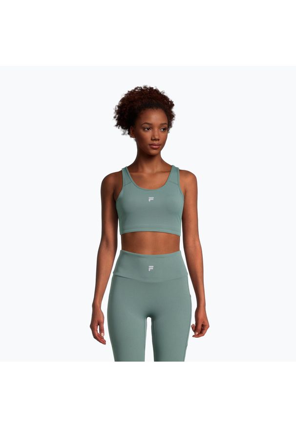 Fila - Biustonosz fitness FILA Radford. Kolor: zielony. Sport: fitness