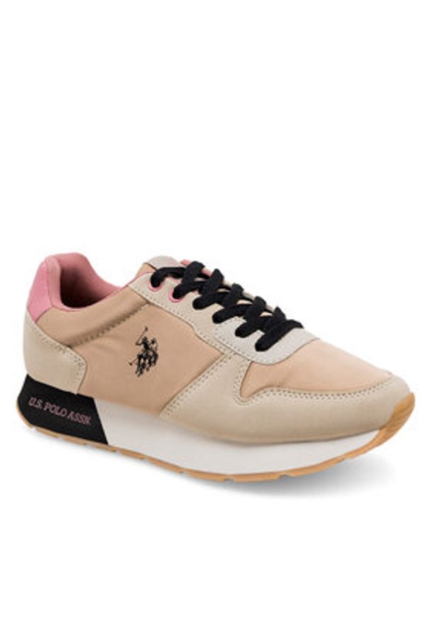 U.S. Polo Assn. Sneakersy KITTY002A Beżowy. Kolor: beżowy. Materiał: materiał