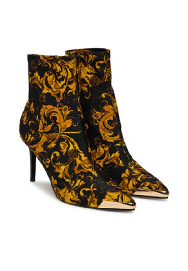 Versace Jeans Couture Botki 79VA3S51 Czarny. Kolor: czarny. Materiał: materiał