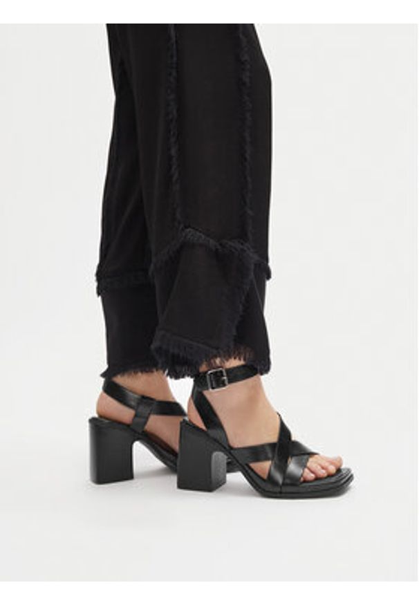 Jenny - JENNY Sandały JY012768-1 Czarny. Kolor: czarny. Materiał: materiał, syntetyk