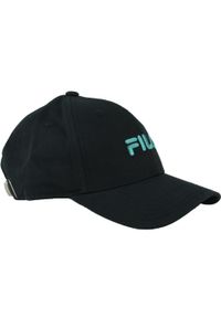 Męska czapka z daszkiem Fila Brasov 6 Panel Cap. Kolor: czarny. Materiał: bawełna