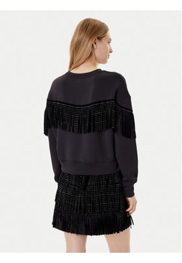 DKNY Bluza P5GH7XQE Czarny Relaxed Fit. Kolor: czarny. Materiał: syntetyk
