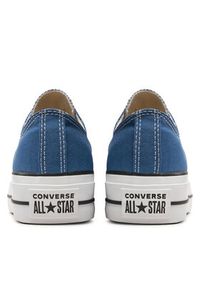 Converse Trampki Chuck Taylor All Star Lift Platform Ox A08289C Granatowy. Kolor: niebieski. Materiał: materiał. Obcas: na platformie #3