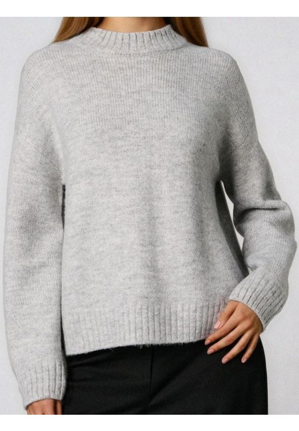 Sinsay - Sweter basic - szary. Kolor: szary