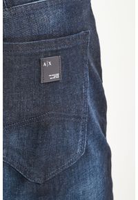 Armani Exchange - JEANSY TAPERED ARMANI EXCHANGE. Materiał: jeans. Wzór: aplikacja, nadruk #5