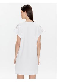 EA7 Emporio Armani Sukienka codzienna 3RTA54 TJLQZ 1100 Biały Regular Fit. Okazja: na co dzień. Kolor: biały. Materiał: syntetyk. Typ sukienki: proste. Styl: casual #3