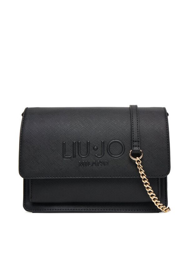 Liu Jo Torebka Ecs M Crossbody AF5152 E0087 Czarny. Kolor: czarny. Materiał: skórzane