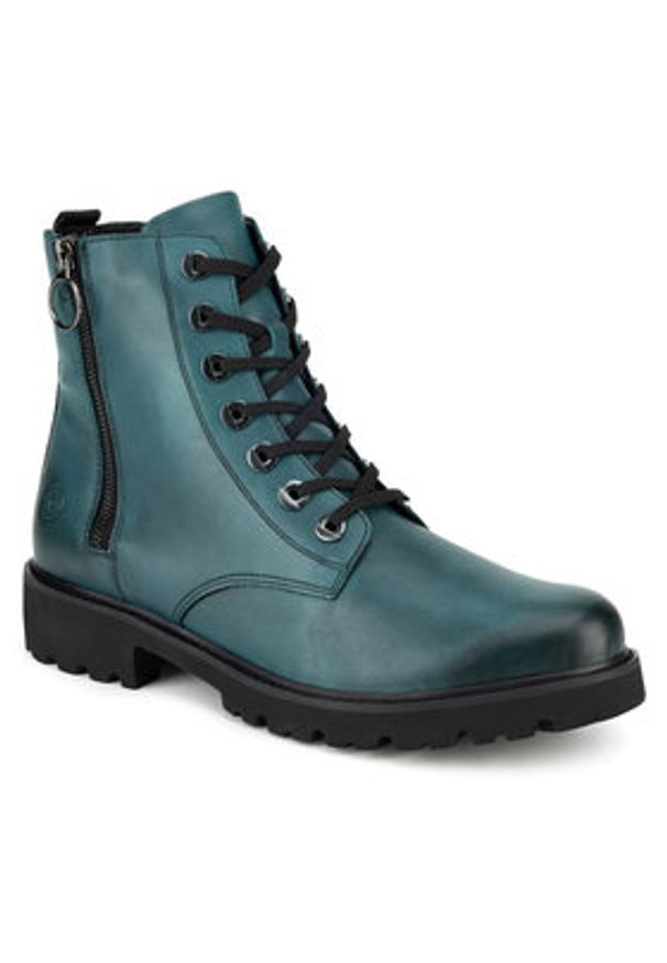 Remonte Botki D8671-12 Niebieski. Kolor: niebieski. Materiał: skóra